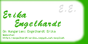 erika engelhardt business card